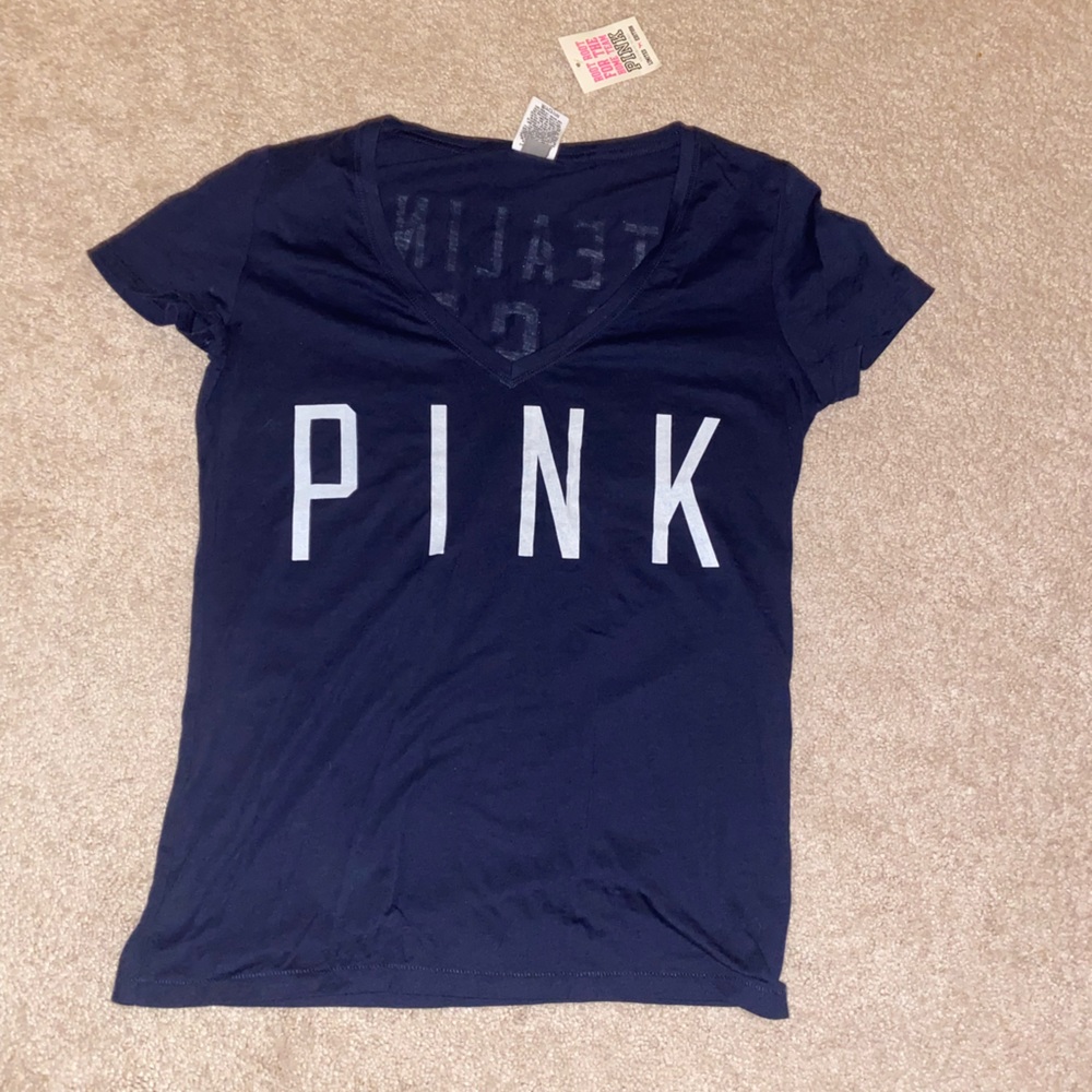 Victorias secret pink Yankees t shirt MEDIUM